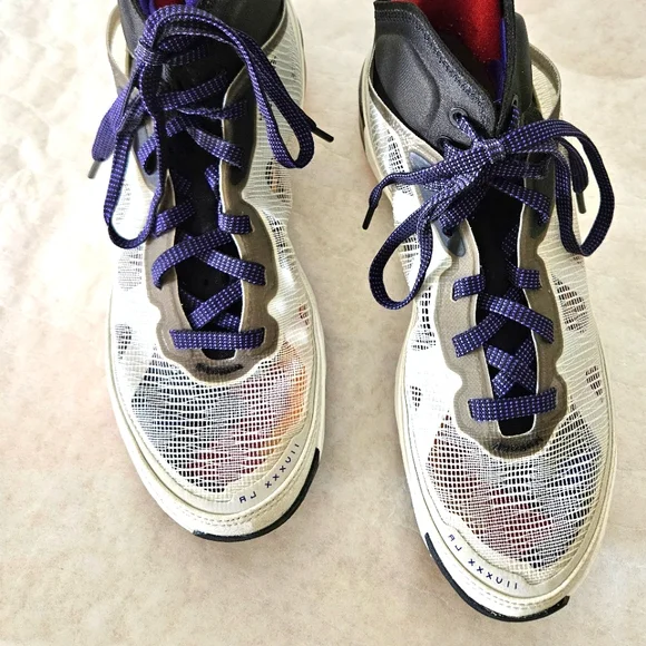 Air Jordan Beyond Borders 37 Athletic Shoes White Red Purple
